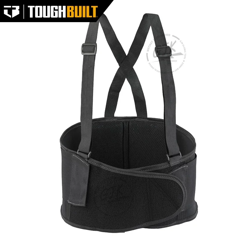 ToughBuilt - Back Support Belt - Large - Attached Suspenders, Comfortable, Durable - TB-45G-L