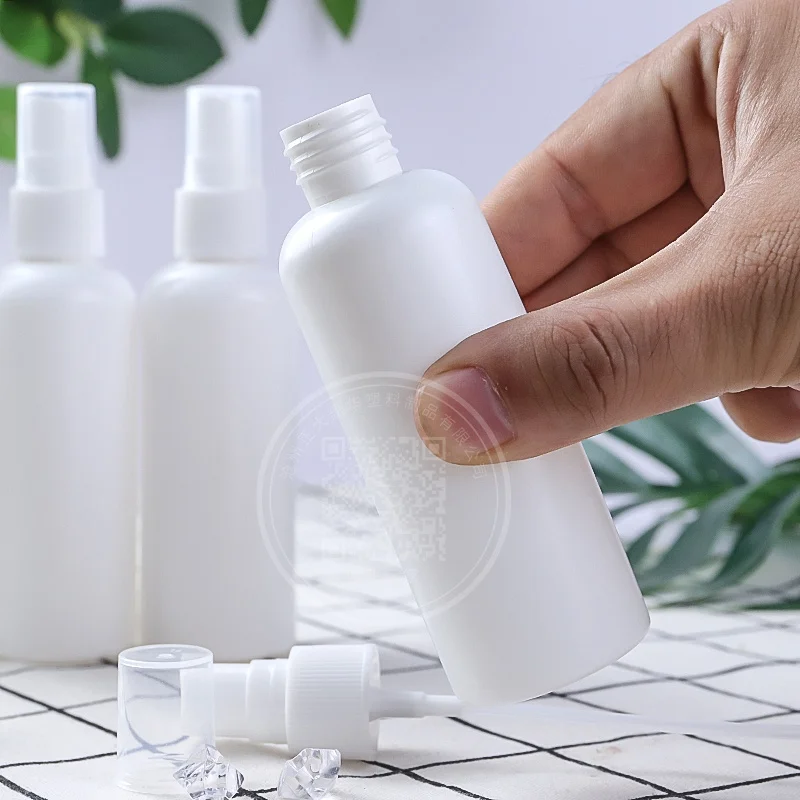 Food grade Portable 100ml perfume refillable plastic empty fine mist spray bottle