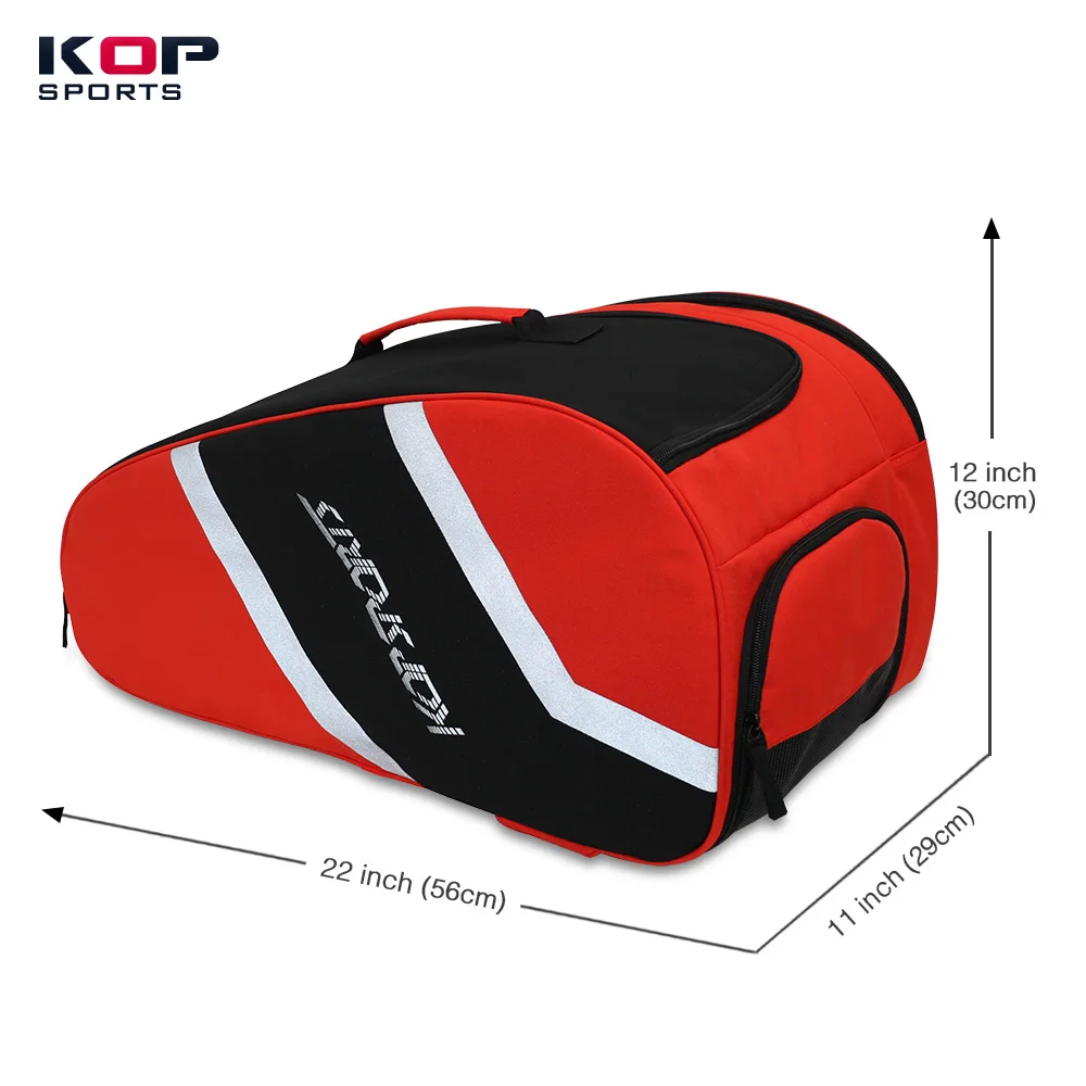 Kopbags Custom Wholesale Pickleball Racket Bag Paddle Backpack Padel Tennis Racket Bag Hold 6 Racquets Racket Bags For Sport