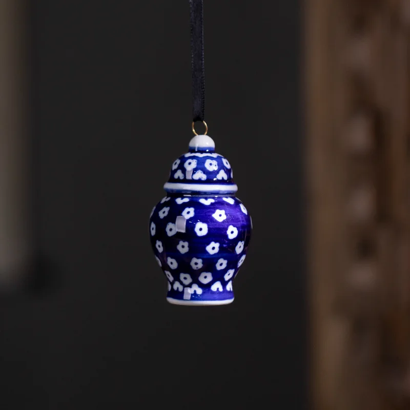 Home Decor Ceramic Flower Vase Antique Pottery Blue And White Porcelain Ginger Jar