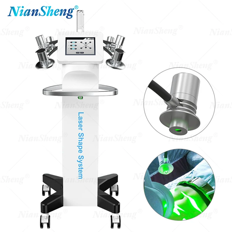 Non-invasive  6D Lipo Laser 635nm 532nm Weight Loss Green Light Therapy cryo cold Laser Body Shape Slimming System Machine