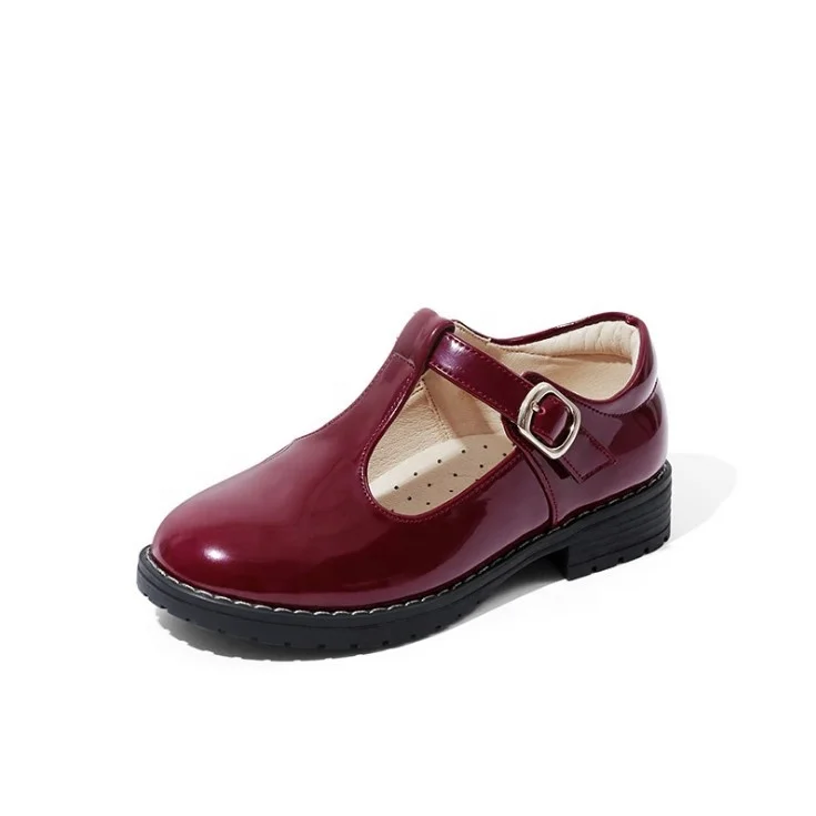 Spring new girls casual shoes stylish uniform kids dress shoes durable black school shoes for girls