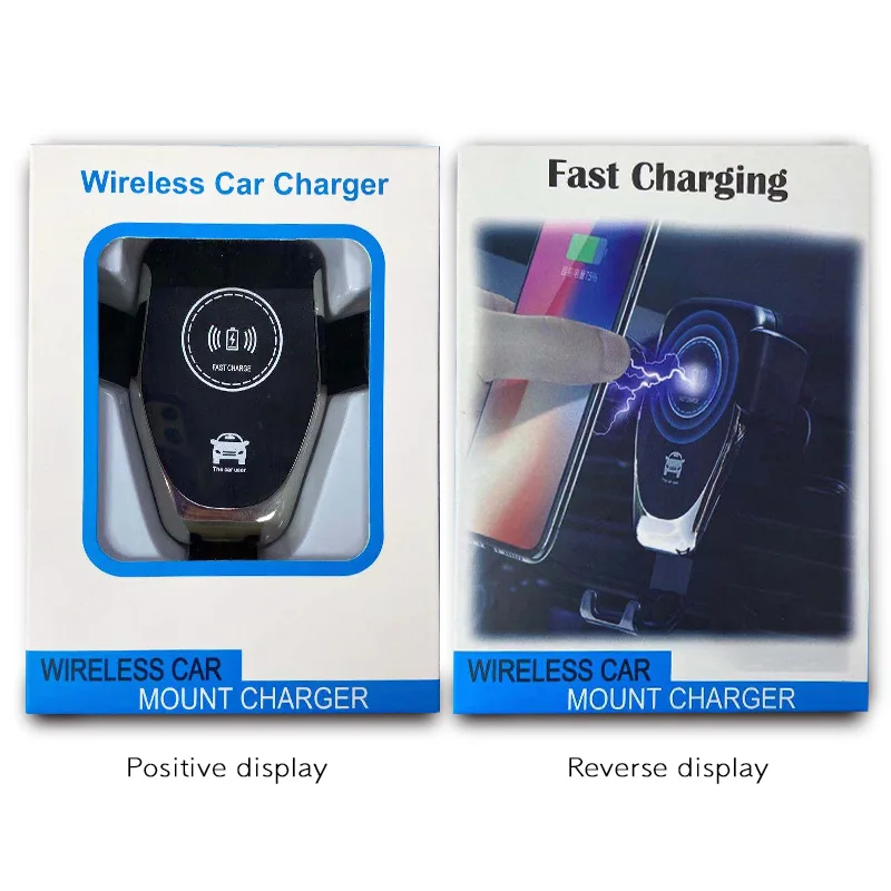 Wireless Car Charger Phone Holder for iPhone Wireless Charging Car Induction Charger Mount for iPhone 12 SE 11 8 Samsung S20