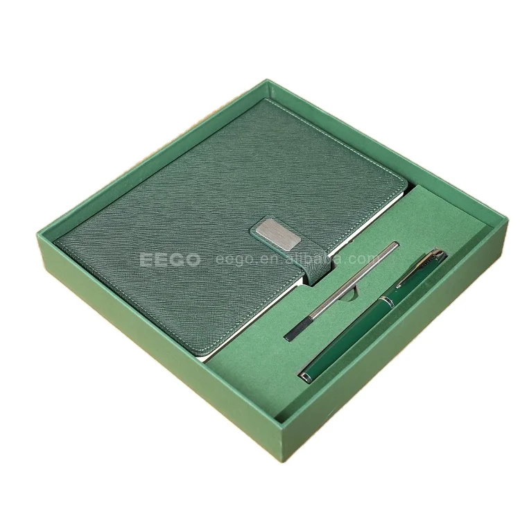 2024 2025 New Products Executive A5 PU Leather Business Custom Logo Journal Diary Note Book Gift Set For Company