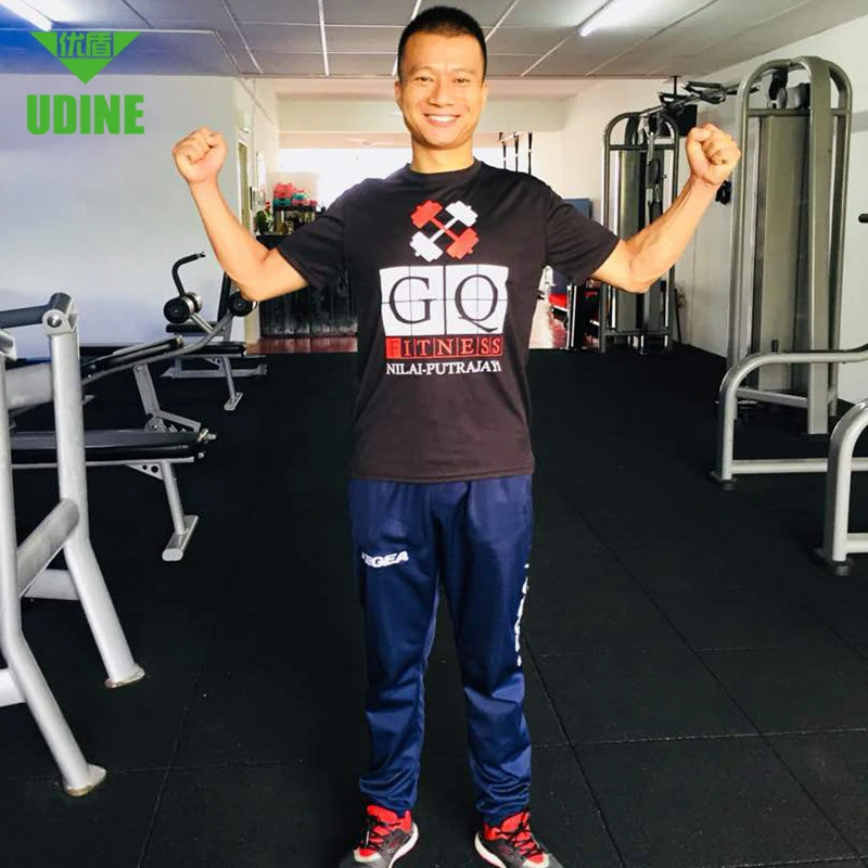 Wholesale Recycled Anti Slip Eco-Friendly Crossfit Fitness Gym Mats Playground EPDM Rubber Paver Mat Gym Flooring For Playground