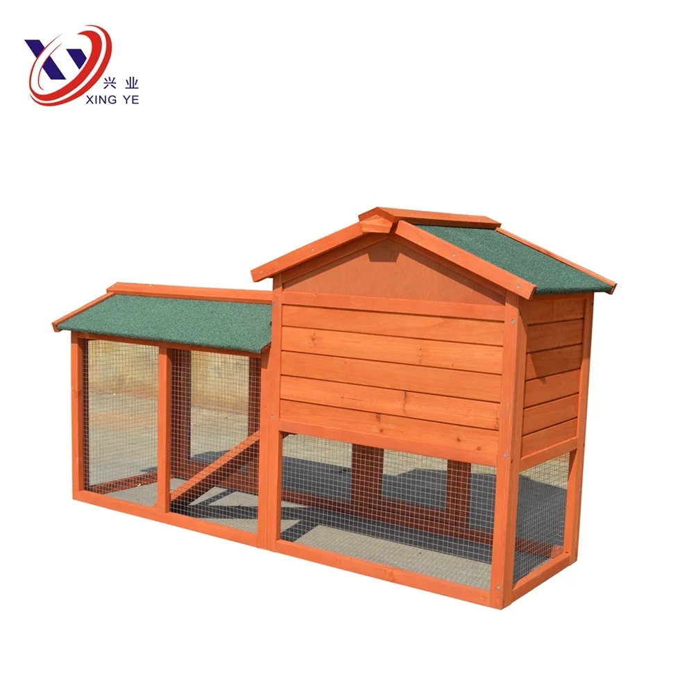 Classical  Chinese fir wood rabbit hutch rabbit cage bunny house for sale