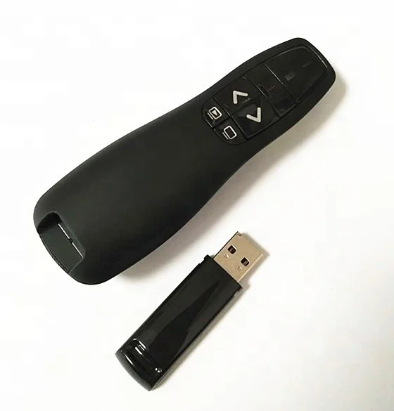 Factory Wholesale Multimedia 2.4G USB Presentation Remote Control Wireless Presenter with Red Laser Pointers Pen