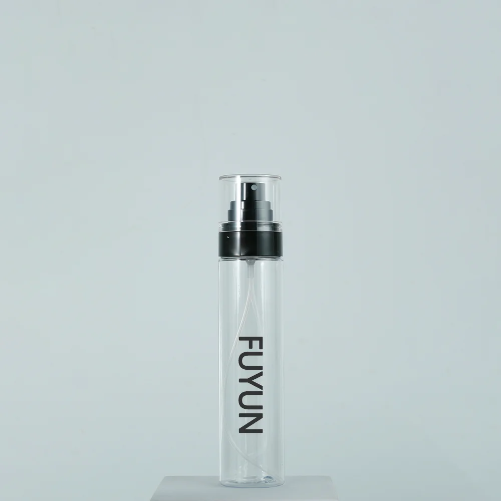 Fuyun OEM/ODM 50ml 80ml 100ml 120ml White Cosmetic Pet Plastic Spray Bottle / Empty Mist Spray Pump Bottles