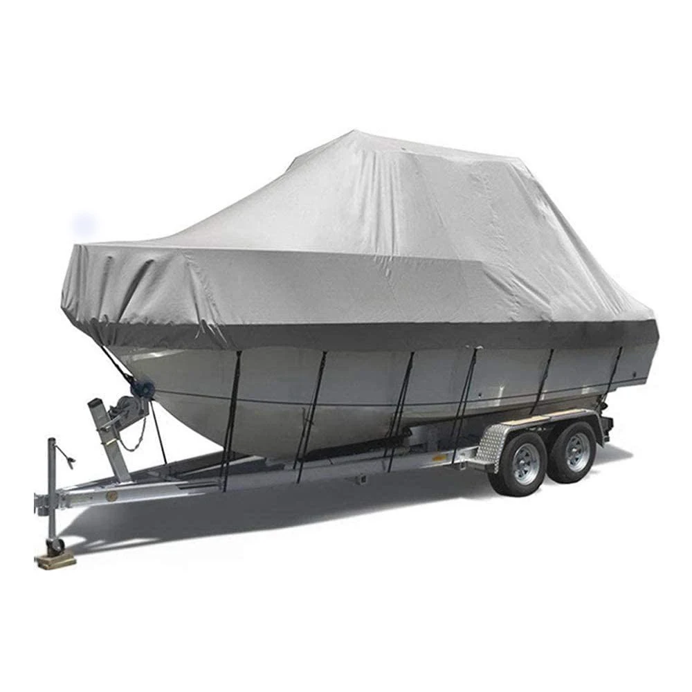 600d canvas oxford cloth boat cover heavy duty breathable boat cover fabric waterproof 20-22ft inflatable fishing boat covers