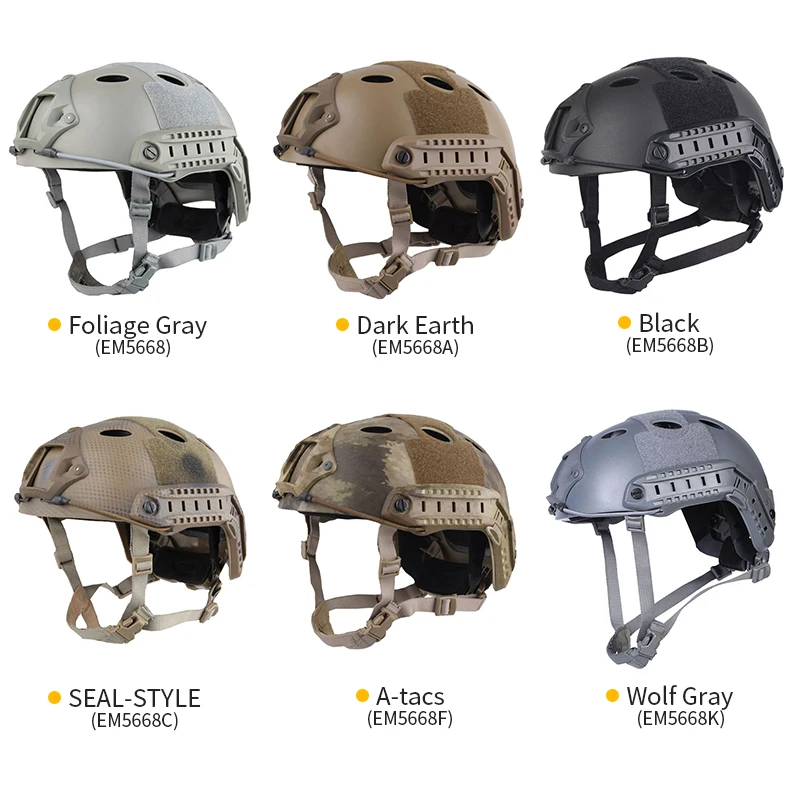 Emersongear PJ Стиль Регулируемый Открытый CS стрельба Быстрый Шлем для защиты головы тактический боевой шлем игры в пейнтбол
