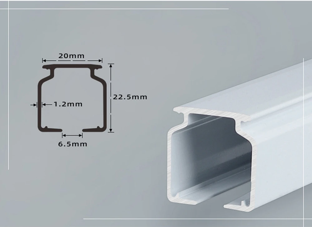 Office Building Wave Curved Electric Curtain Track Overlap Curtain Track Accessories Serpentine Accessories Metal Single Modern