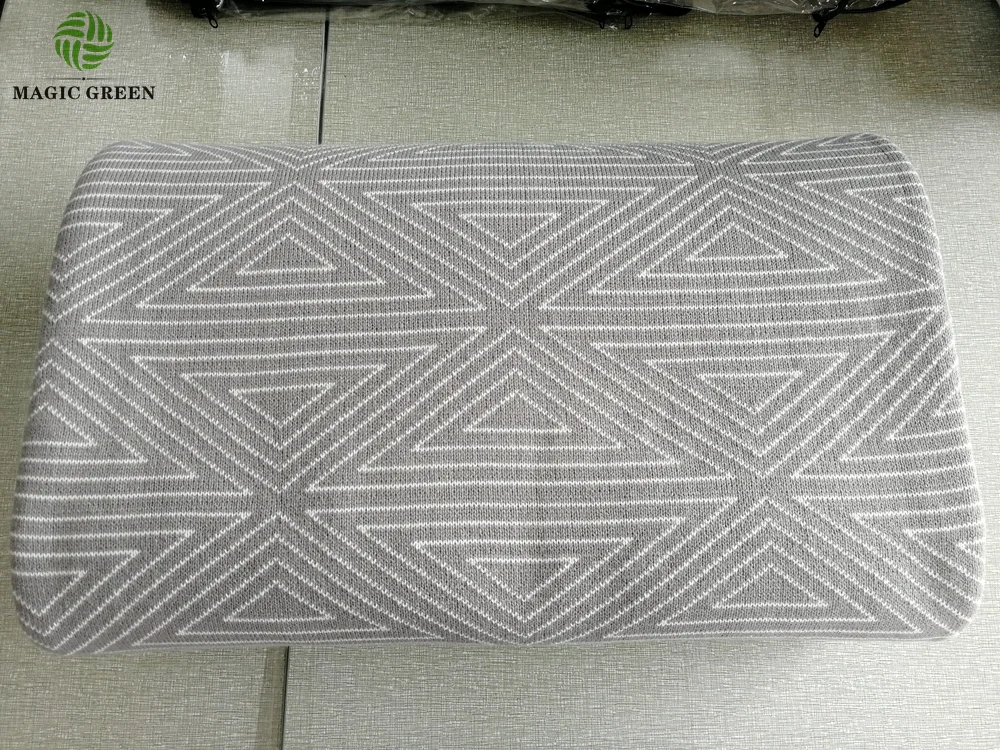 max 230cm width  zero defect top quality 100% acrylic cotton organic Geometric Aztec zig  knit square  plaid throw blanket