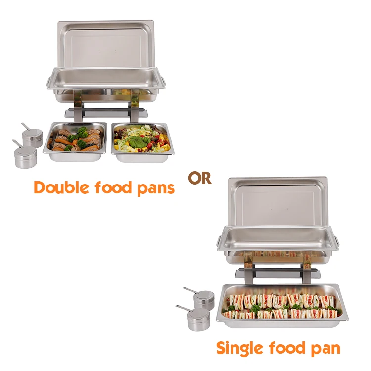 Hotel Restaurant Chaffing Dish Food Warmer Chafing Dish Buffet Catering Stainless Steel Food Warmer Chafing Dish Buffet Set