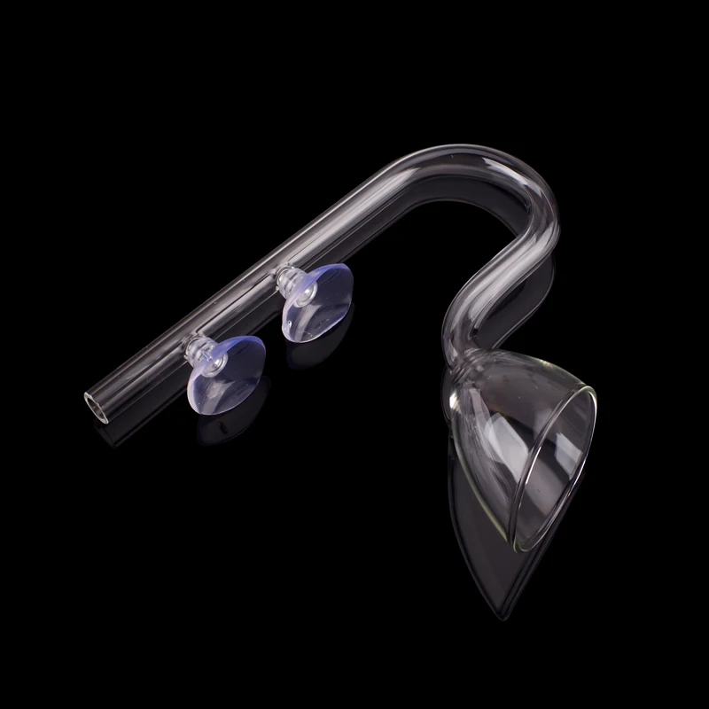 DEM S09-12 раструба шумовка стеклянная труба спин поверхности выходное отверстие 16 мм аквариумный водяной бак растения фильтр для аквариума