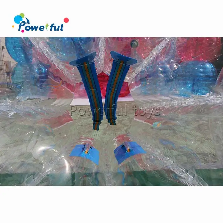 Hot Selling Adult TPU / PVC Body Zorb Bumper Ball Suit Inflatable Bubble human Football Soccer Ball With Colored Dots