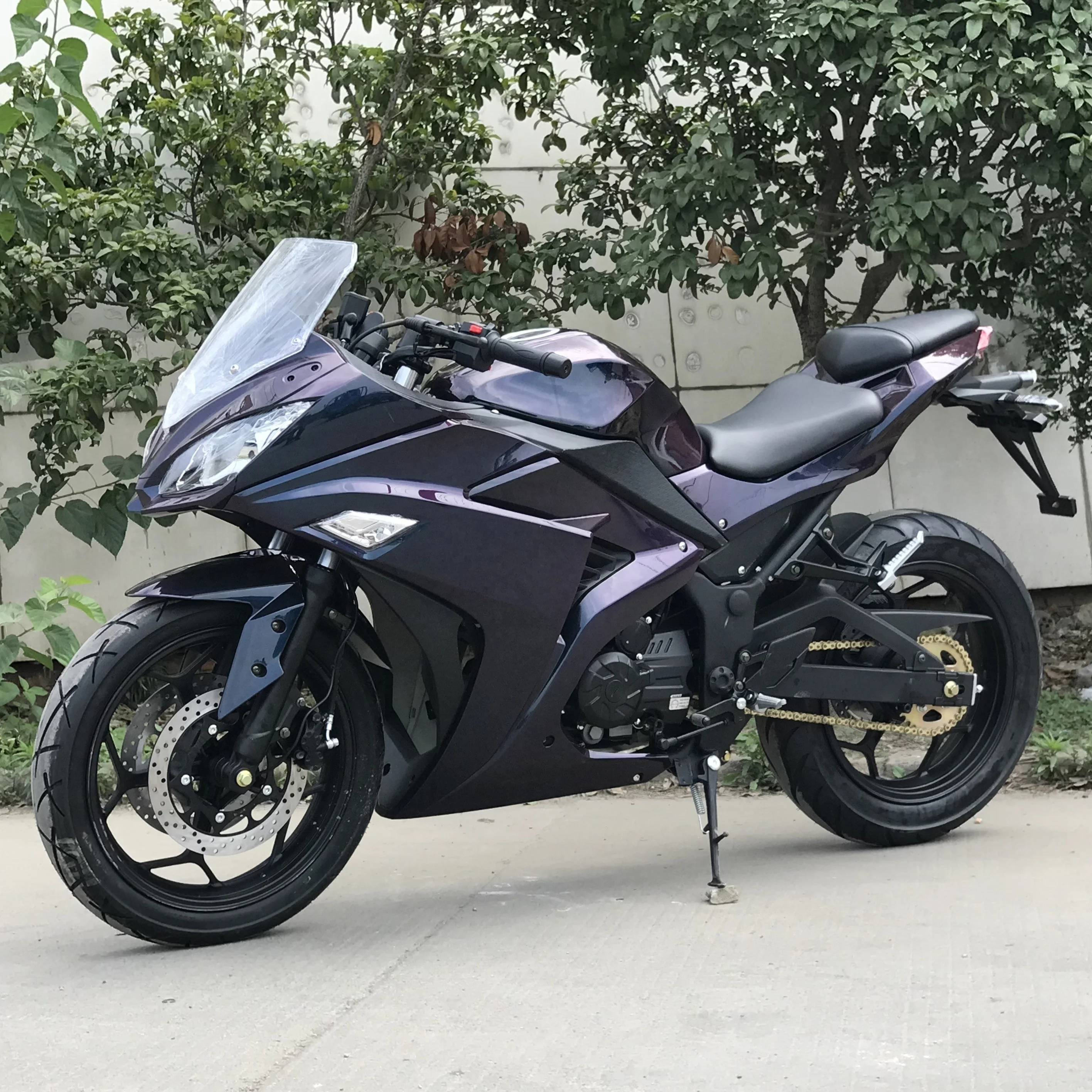 kawasaki gas exhaust sport racing motorcycle on sale top case diesel streebike super moto chopper 250cc 400cc ninja bike china