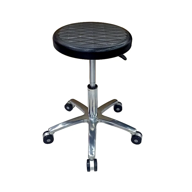 
Simple design pu laboratory chair PU material nurse stool rotatable barber stool 