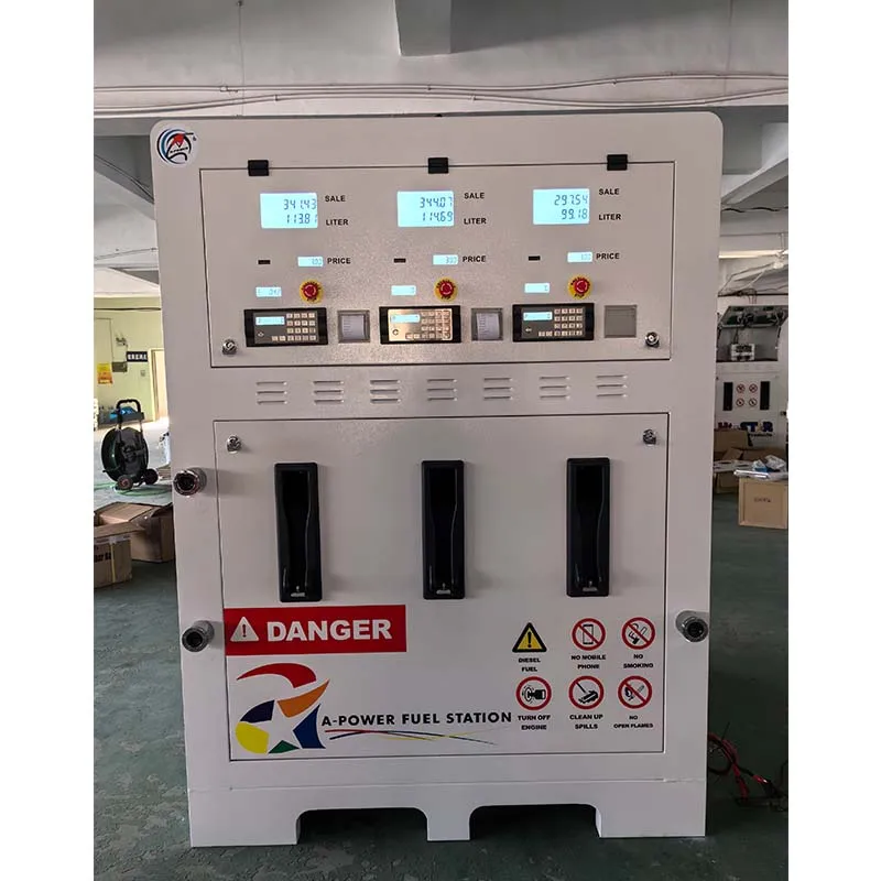 2000L 2 hose vertical mobile gas station portable fuel and diesel fuel dispenser