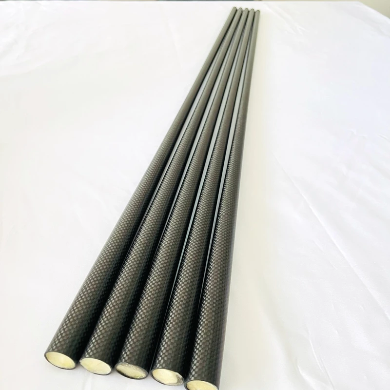 Бильярдные сигналы, заполненный пеной, высокомодульный карбоновый стержень для бильярдного кия из углеродного волокна 3K, простой матовый карбоновый стержень для портативной трубки, стержень для бильярдного кия