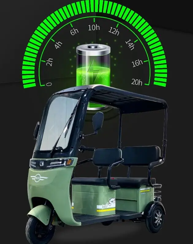 Hot sale customer comfortable electric tricycle motor enclosed cheap adult electric tricycle