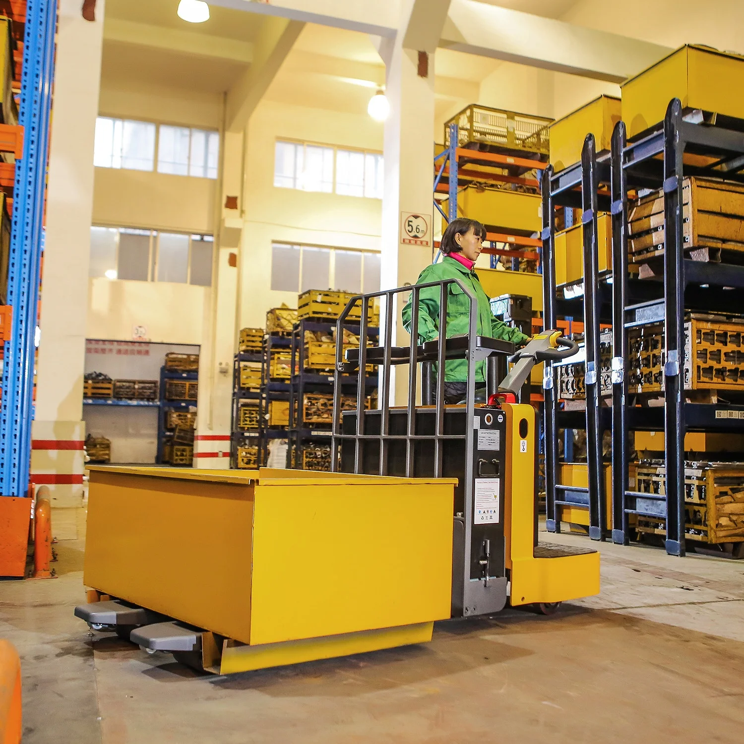 
Xilin Heavy Duty Electric Pallet Jack 5500lbs 2500kg Capacity Electric End Control Pallet Truck 