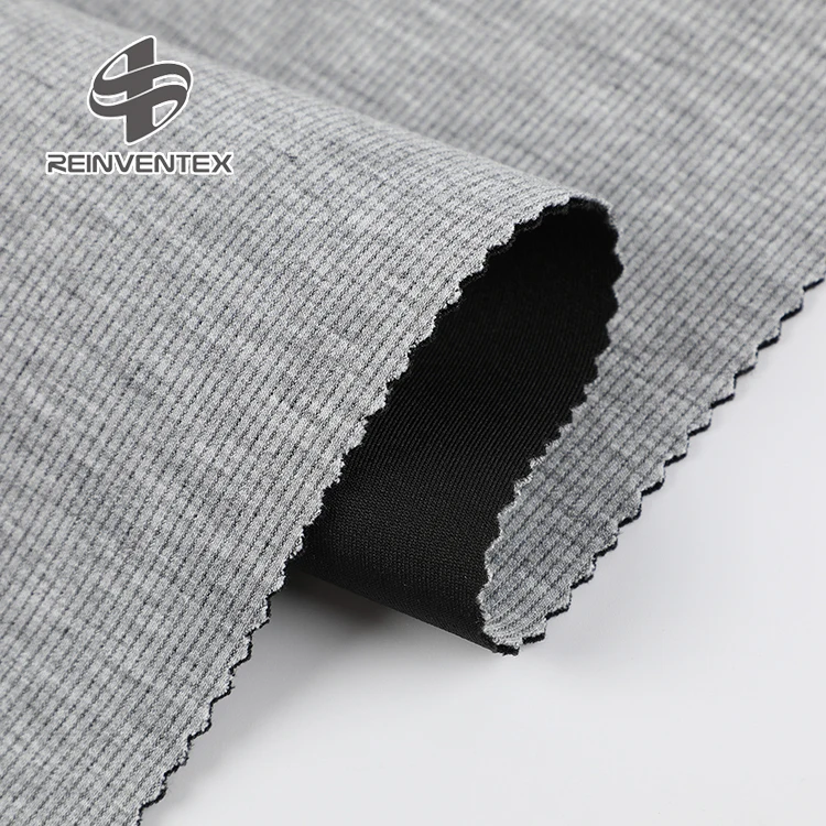 0085-H European market knitting yarn dyed TR spandex stretch double face fabric for jacket