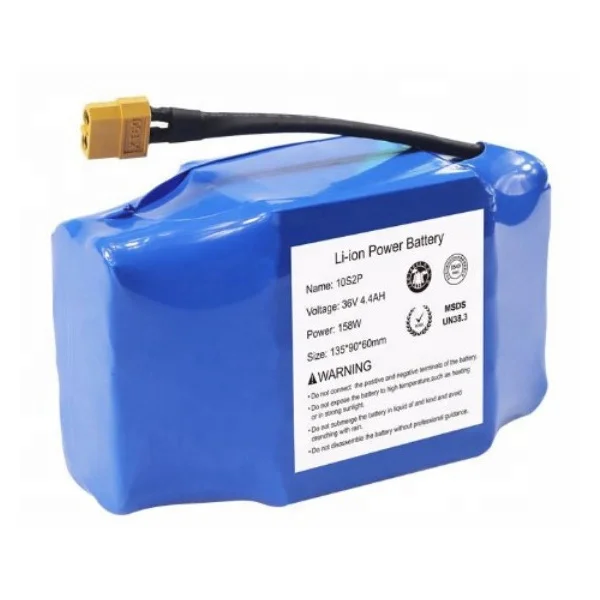 high quality 36V 4400mAh 10S2P 4.4Ah 18650  Best Electric Lithium Scooter rechargeable Battery Pack