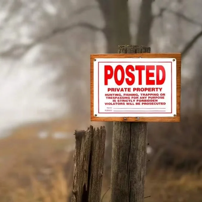 OEM Posted No Trespassing Signs Private Property Mate No Hunting Sign 10x14 Inch Rust Free Aluminum Indoor Or Outdoor Use