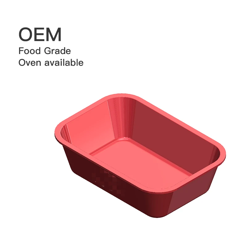 OEM Food Grade Oven Available silicone pizza boxes for Lasagne and Cake