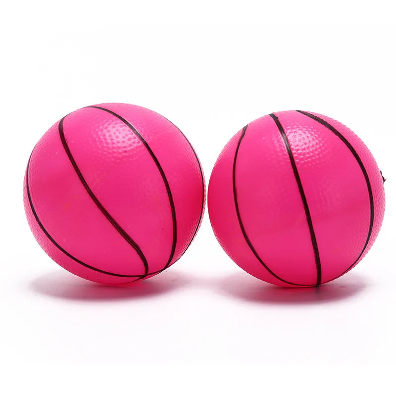 Wholesale Cheapest Swimming Pool Play Pink Glossy PVC Foam Ball Mini Basketball In Bulk