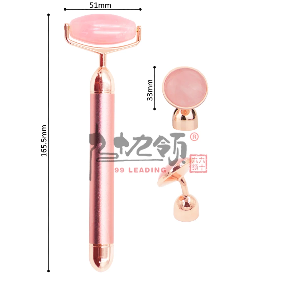High Value Sassy and Chic Jade Skin Rejuvenation 2 in 1 Best Face Massage Jade Roller Lymphatic Drainage