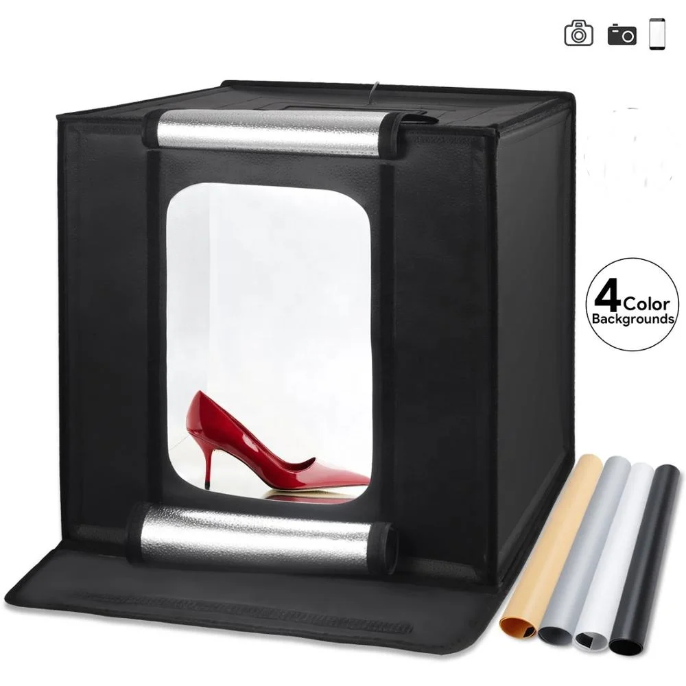 40cm Portable Foldable Photo Studio LED Shooting Cube Tent Light Box