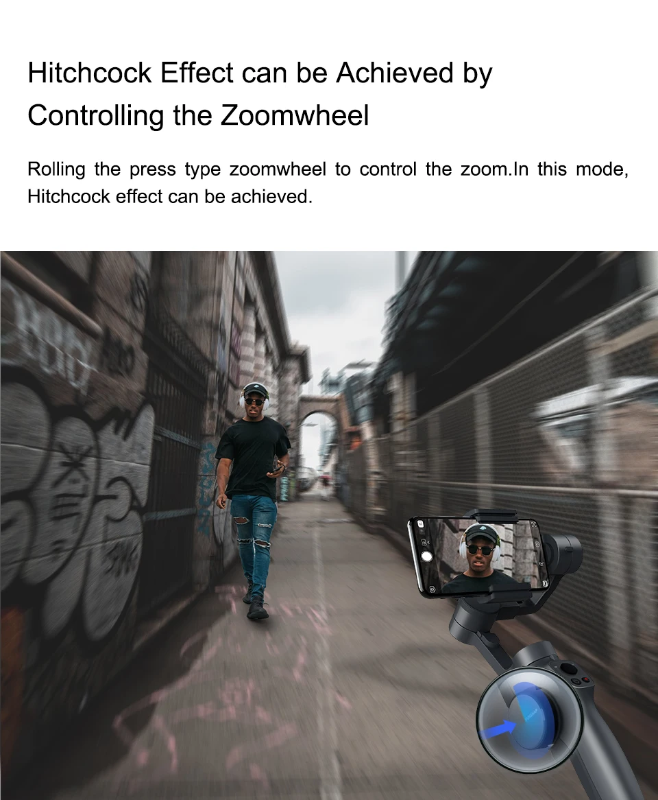 
Factory Wholesale Original Phone Gimbal Stabilizer 3 Axis FPV Zoomwheel Handheld Smartphone Camera Celular Estabilizador 