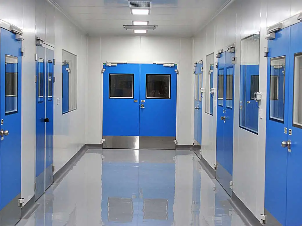 Modular Clean Room Lab Laboratory Dust Free Cleanroom Wall Stainless Steel Clean Room Door