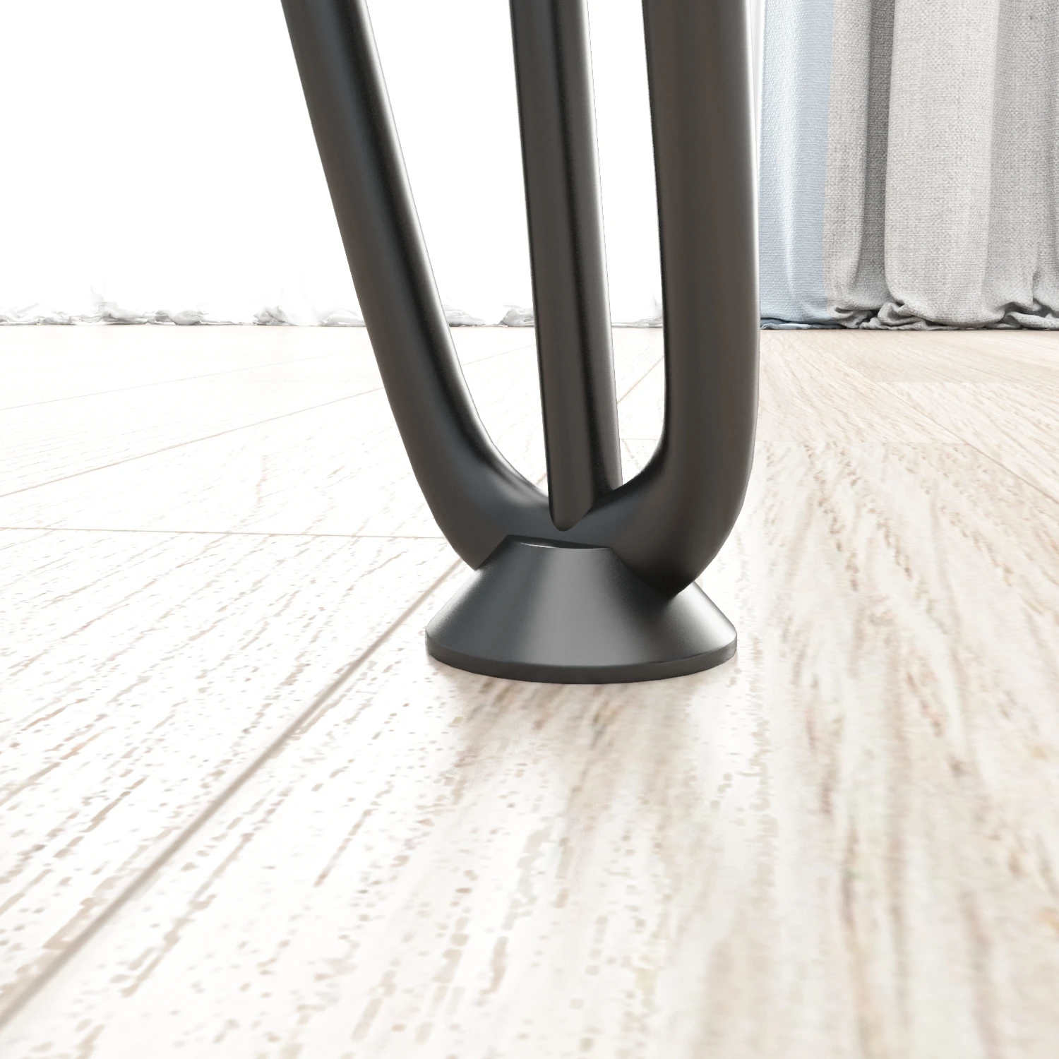 Customizable Size Hairpin Table Legs Metal Solid Iron Heavy Duty Easy Install Desk Legs Coffee Table Base For Diy
