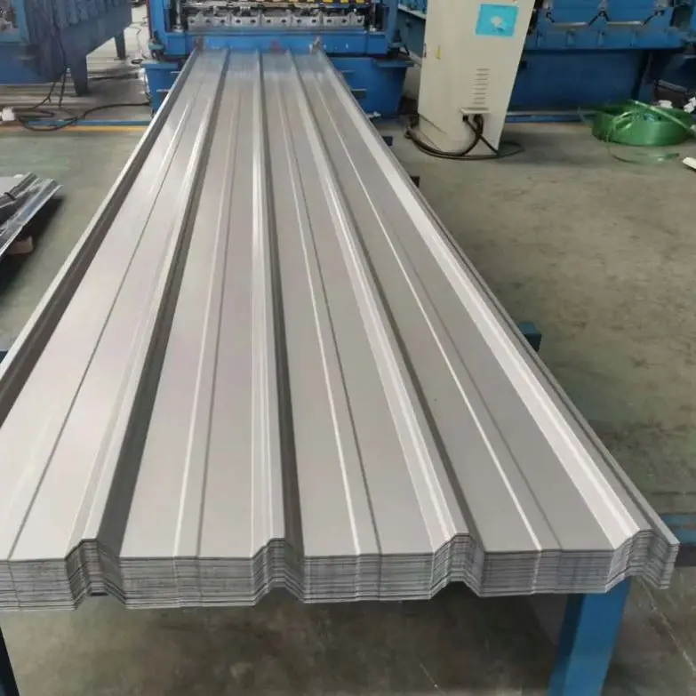 Trapezoid Shape Corrugated Steel African IBR DX51D PPGI Wavy Roofing Sheet