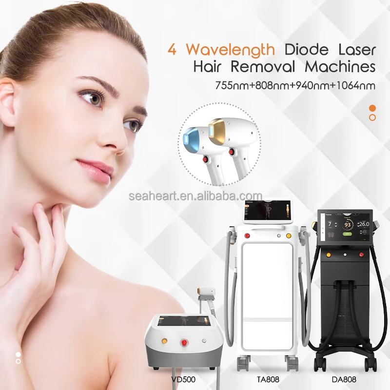 2024 Seaheart Laser Ice  1200W 1600W Diode Laser Hair Removal 808 Diode Laser 755 808 1064 Ice Titanium price