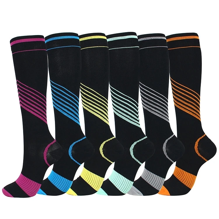Breathable Athletic Calf Sports Compression Socks Men Women Basketball Running Socks