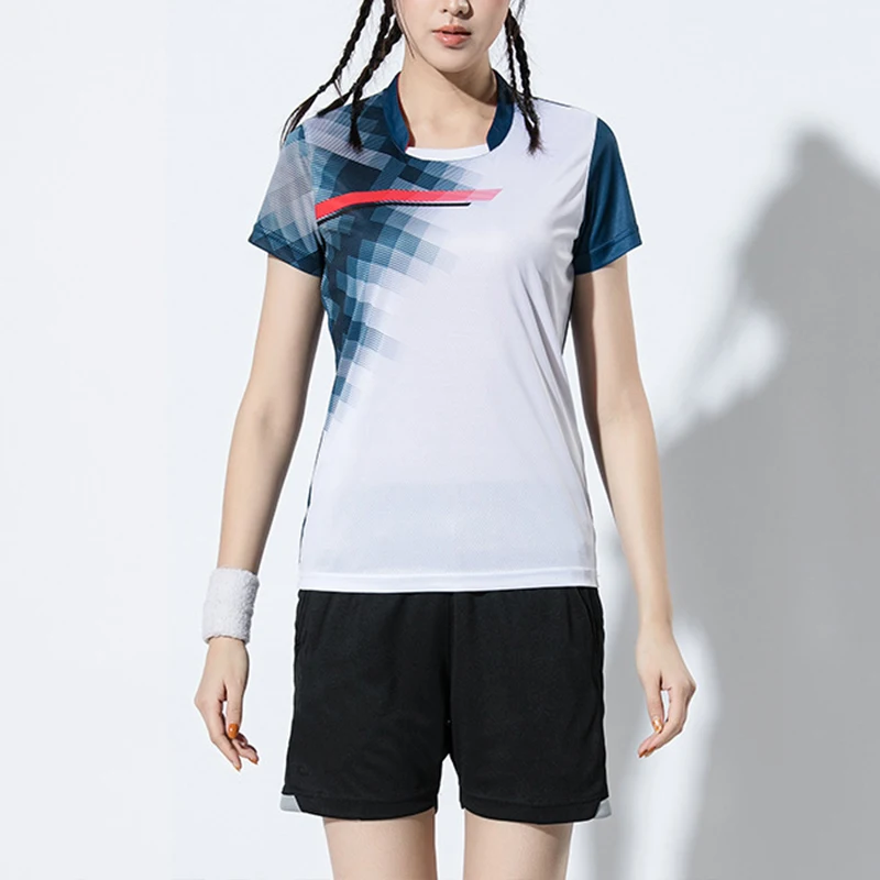 
Unisex Customized Quick Dry Tennis Shirt Set Badminton Clothing 