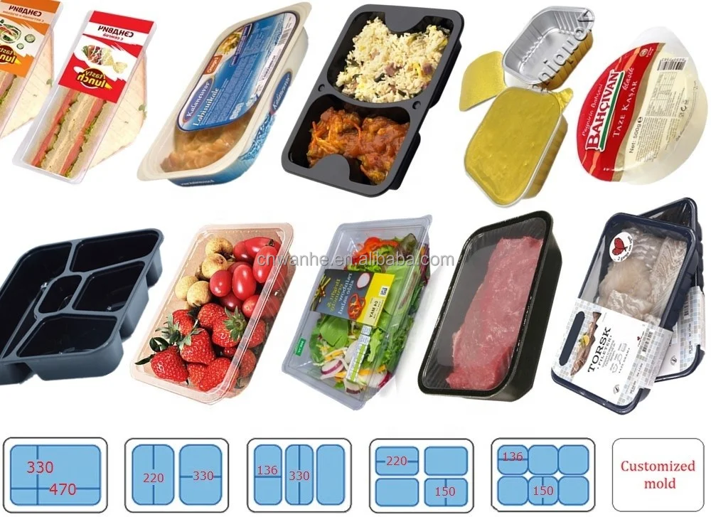 Tray Nitrogen MAP Gas Professional fresh fruit vacuum tray package durian skin vacuum packing  sealing machine