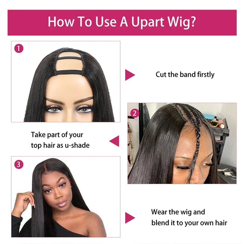 No Leave Out Straight Brazilian Human Hair Wigs,Unprocessed Virgin Lace Frontal Human Hair Wig Vendor ,V U Part Wig Human Hair