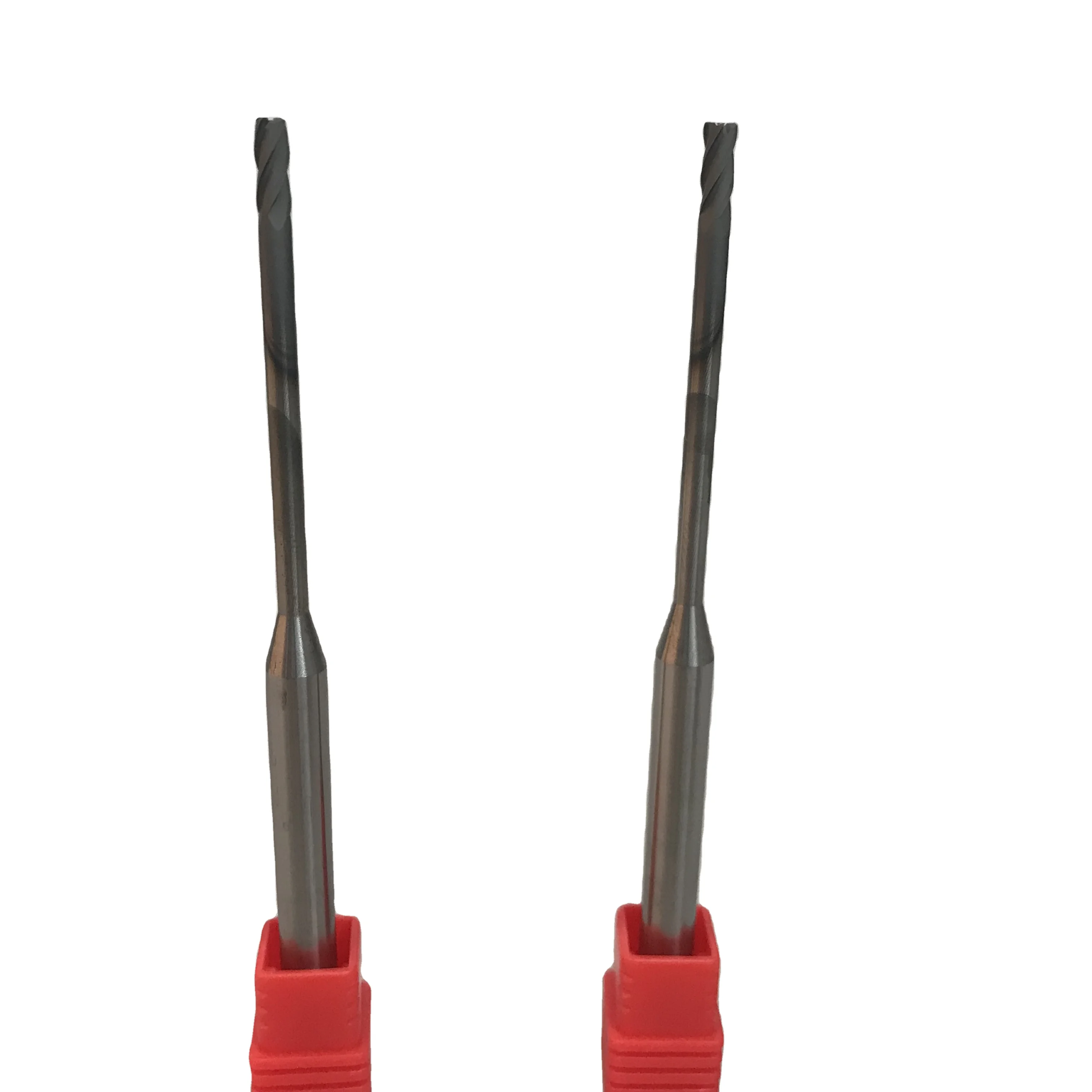 Carbide diamond coating flat endmill cutting tool for machining graphite and carbon