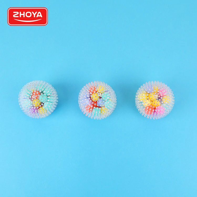 Wholesale High Quality Rainbow Dna Squeeze Toys Tpr Ball Stress Relief Toys Ball Fidget Toys For Kids