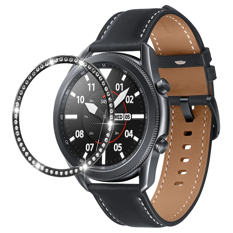  Для Galaxy Watch 3 алмазная рамка для Samsung 41 мм Рамка чехол Защитная Женская металлическая кольцо