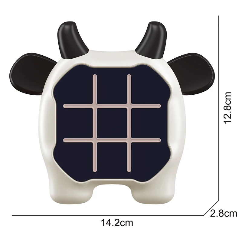 Handheld Electric Puzzle Game Console - tic-tac-toe game With Light & Sound cow shape ,Juegos para Ninos - Ideal Birthday Gift