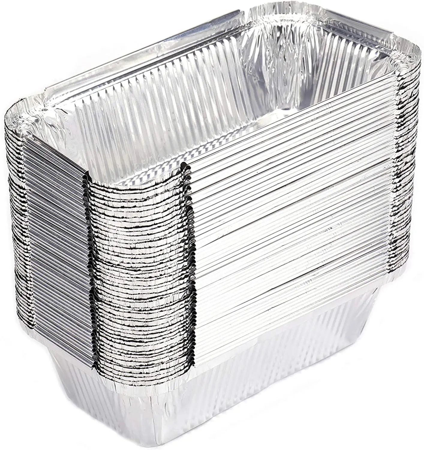 Aluminum Loaf Pans 1500ML Disposable Foil Pan for Bake Cakes Bread Loaves and Meat