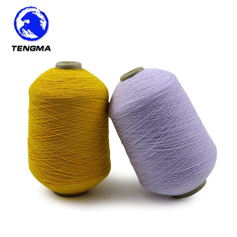 Production 90# 100# 110# 120# colored latex rubber thread covered yarn for socks