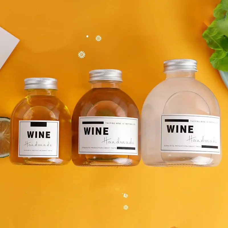 Fat Juice Drink Milk Thai Tea Bottle  With Aluminum Cover