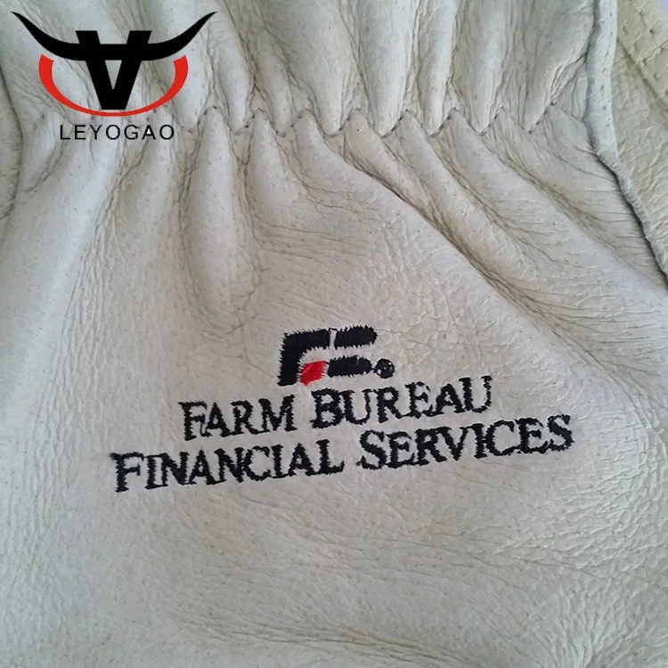 Wholesale custom made motorcycle embroidery pigskin leather gloves for driving