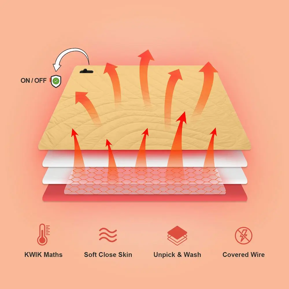 Graphene Flame Retardant Heated Blanket Battery Electric Over Throws
